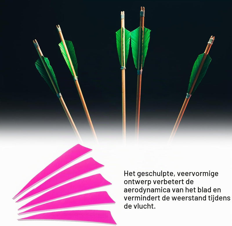 Laad afbeelding in Galerijviewer, Pijlveren 50 stuks 4 inch van kalkoenveer – arrow fletching – boogschieten accessoires
