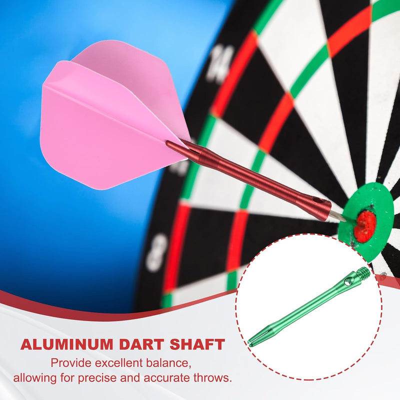 Laad afbeelding in Galerijviewer, Dartschachten 4 stuks 45 mm van aluminium geel met 2BA schroefdraad – dart shafts – dart accessoires
