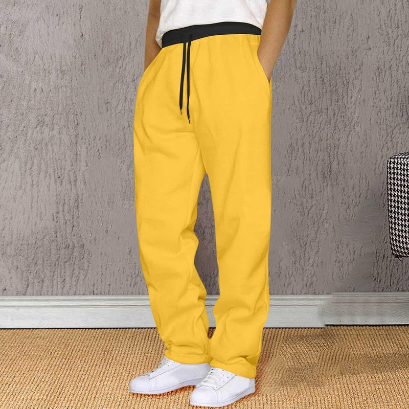 Load image into Gallery viewer, Heren joggingbroek van polyester met elastische tailleband en zakken – sportbroek – trainingsbroek
