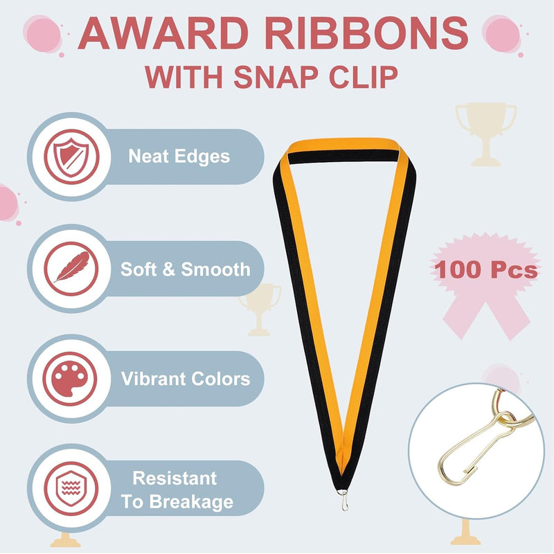 Chargez l'image dans la visionneuse de la galerie, Medaille neklinten 100 stuks 43 x 2,2 cm met klikclips – award linten – sport accessoires
