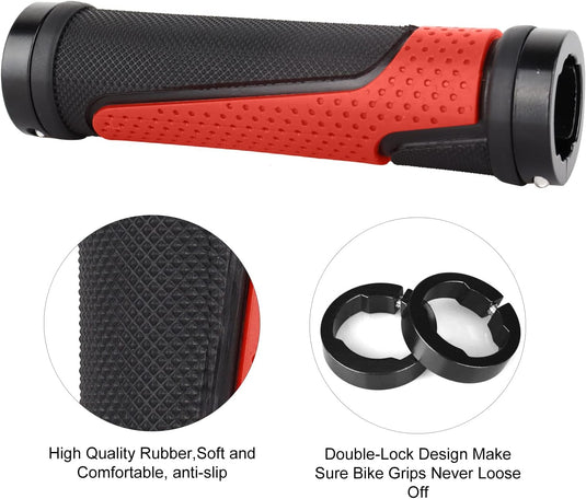 Fietshandvatten set 22 mm zwart antislip