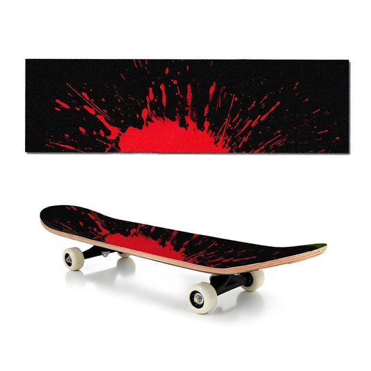 Skateboard griptape 83 x 24 cm waterbestendig rood – antislip grip tape – longboard accessoires