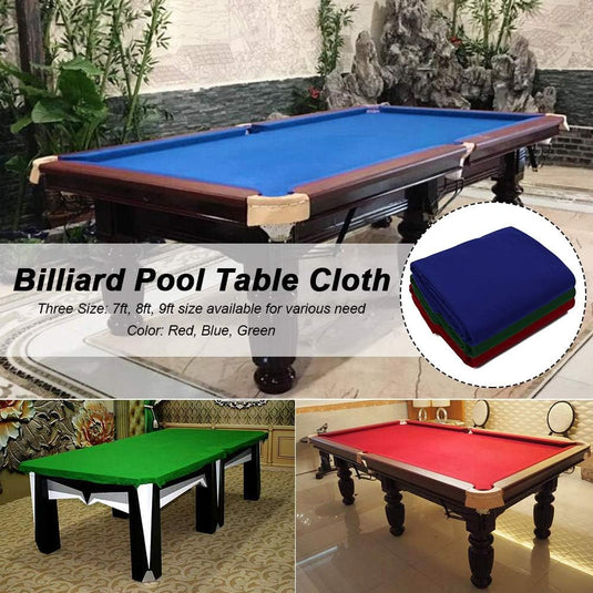 Biljartlaken met 6 bandstroken voor 7-9 ft tafels
