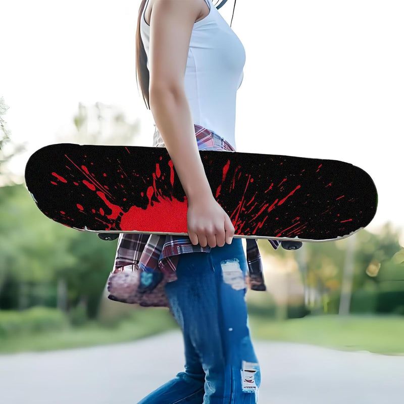 Carica immagine in Galleria Viewer, Skateboard griptape 83 x 24 cm waterbestendig rood – antislip grip tape – longboard accessoires
