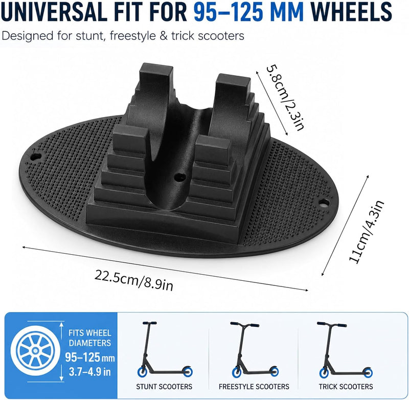 Load image into Gallery viewer, Universele Scooter Stand, Universele Stepstandaard voor Wielen van 95 mm tot 125 mm, Extra Stabiele Standaard, Stepstandaard voor Pro Freestyle Scooter, Stuntstep
