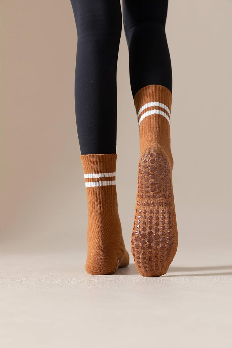 Laad afbeelding in Galerijviewer, Pilates antislip sokken 3 paar met siliconen grip – yoga sokken – fitness sokken

