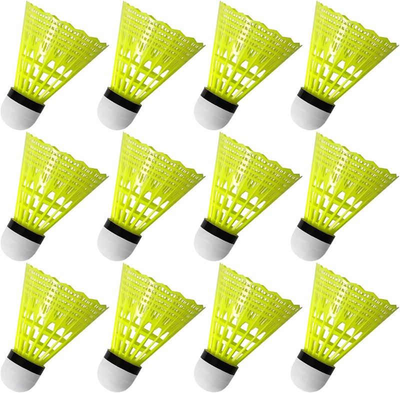 Load image in Gallery Viewer, 12 nylon badminton shuttlecocks with foam heads for indoor and outdoor use – badminton shuttlecocks – racket accessories
