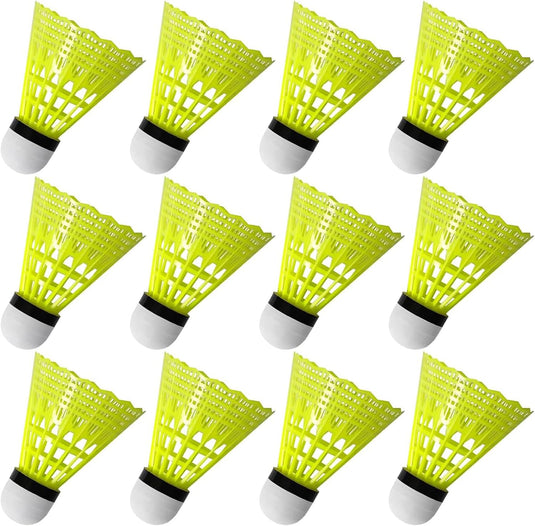 12 nylon badminton shuttlecocks with foam heads for indoor and outdoor use – badminton shuttlecocks – racket accessories