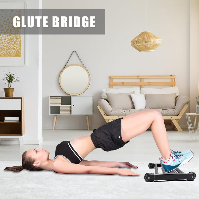 Load image into Gallery viewer, Hamstring roller met V-vormige voetsteun en soepele wielen – glute trainer – core trainer
