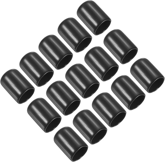 Snooker keu tip beschermhoes rubber (15 stuks) - Biljart keudop bescherming - Biljart accessoires keu protector