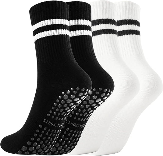 Pilates antislip sokken 3 paar met siliconen grip – yoga sokken – fitness sokken