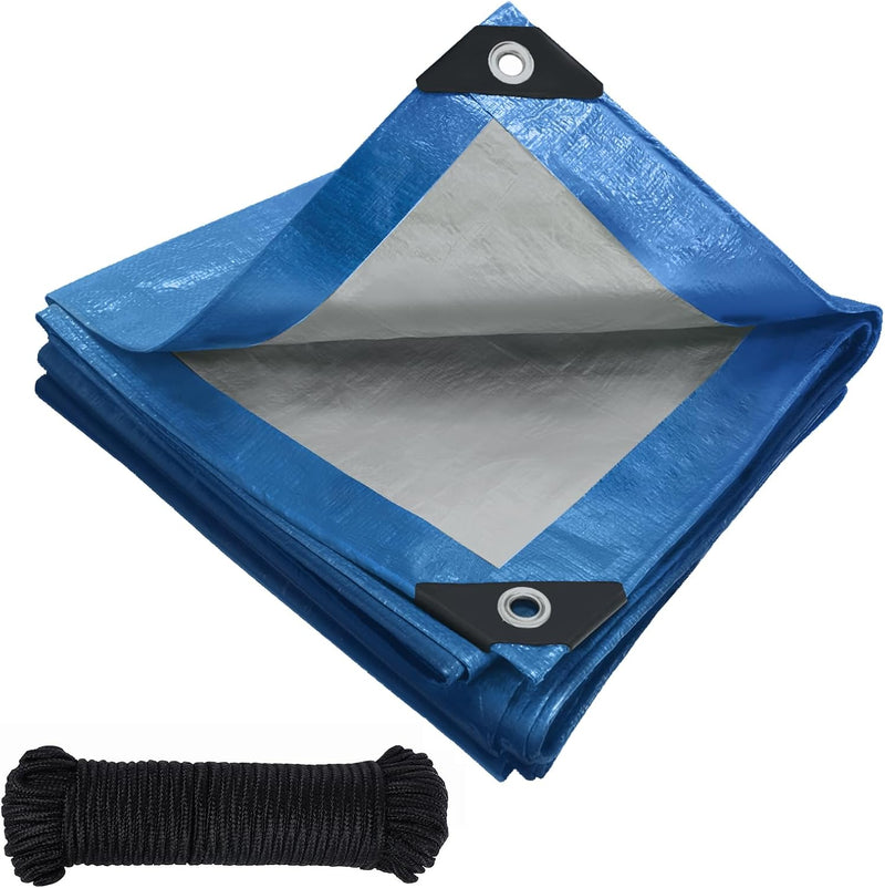 Load image into Gallery viewer, Waterdicht afdekzeil 2 x 6 meter 120 g/m² met ogen – PE dekzeil – beschermzeil
