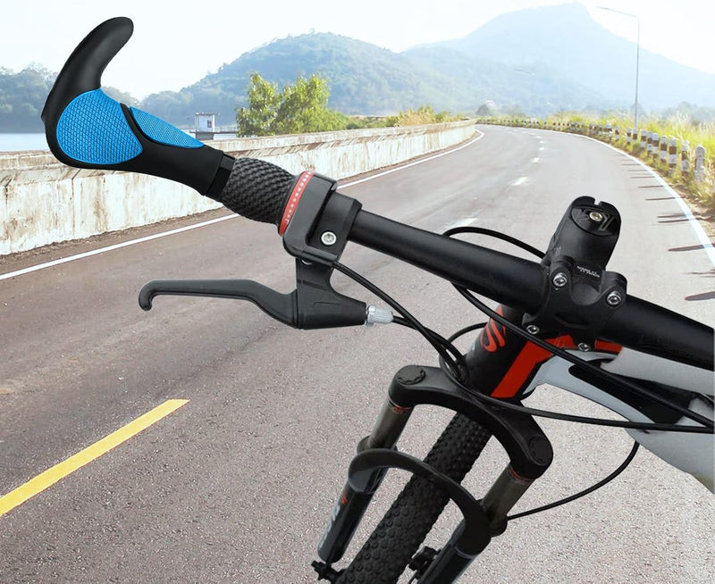 Laden Sie das Bild in Galerie -Viewer, Ergonomische fietshandvatten 22 mm zwart/grijs

