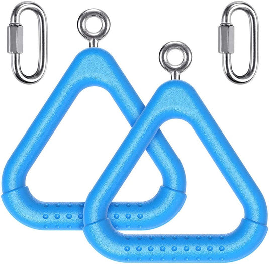 Trapeze ringen 2 stuks met karabijnhaken voor klimrek en schommel – monkey bars – speeltoestel accessoires