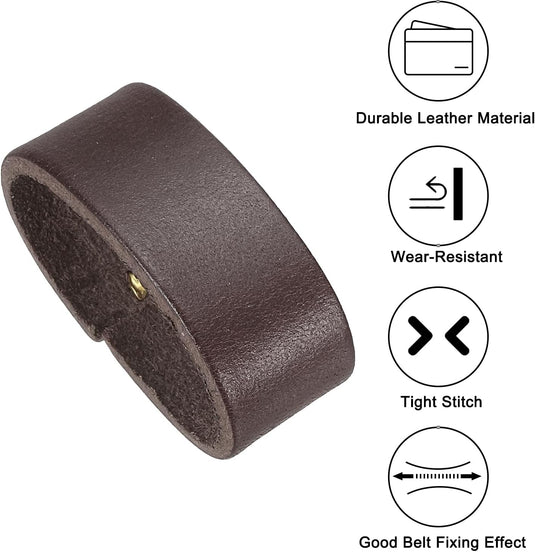 Leren riemlussen 2 stuks voor riemen 38-40 mm – riemhouders – vervangende keeper loops