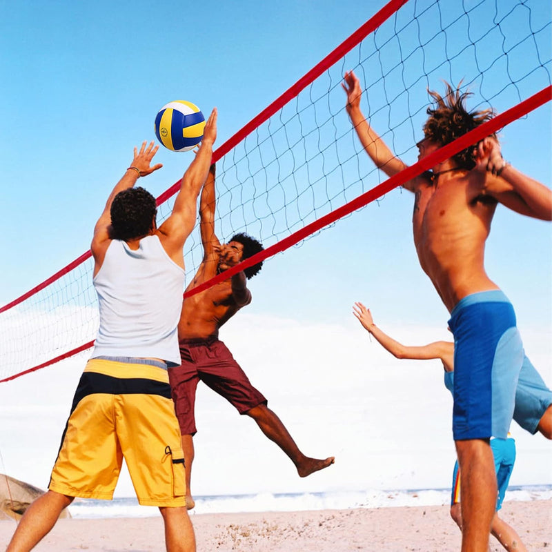 Load image into Gallery viewer, Volleybal maat 5 PU leer zacht indoor outdoor volleyballen sport training spel spelen bal voor beginners, tieners en volwassenen, 8,2
