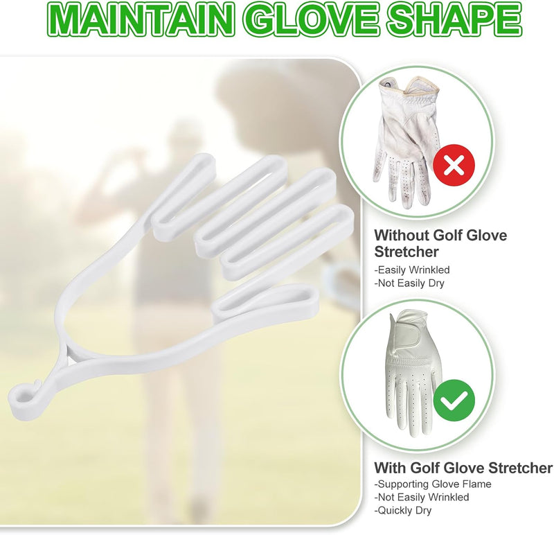 Laad afbeelding in Galerijviewer, Golfhandschoen houder met ophanghaak – handschoenspanner en droger – golf accessoires
