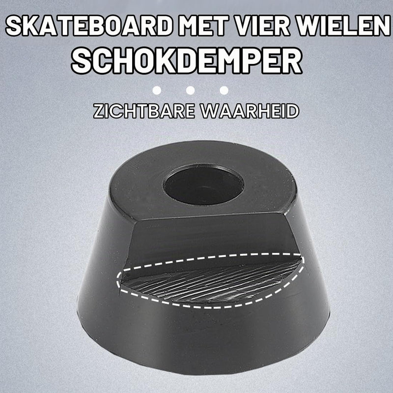 Laad afbeelding in Galerijviewer, Skateboard bushings set - 4 stuks stuurrubbers standaard cilinder voor truck, longboard-accessoires reserveonderdelen cups, beste skateboardbushings om te vervangen, perfect
