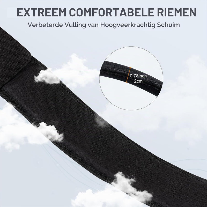 Laden Sie das Bild in Galerie -Viewer, Verstelbare golftas schouderriem met gewatteerde draagband en metalen clips – draagriem – golftas accessoires
