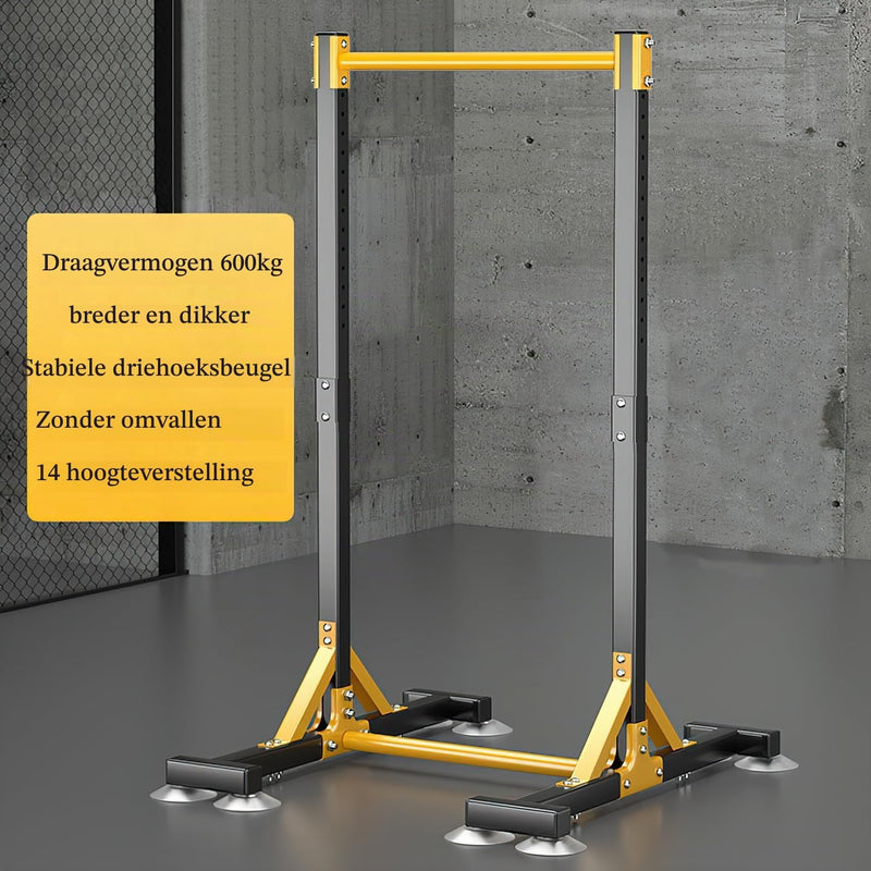 Laad afbeelding in Galerijviewer, Vrijstaand pull-up station verstelbaar 150-210 cm tot 200 kg – optrekstang – krachtstation
