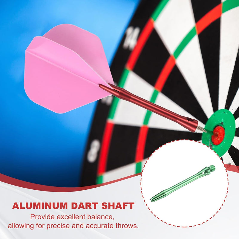Laad afbeelding in Galerijviewer, Dartschachten 4 stuks 45 mm van aluminium geel met 2BA schroefdraad – dart shafts – dart accessoires
