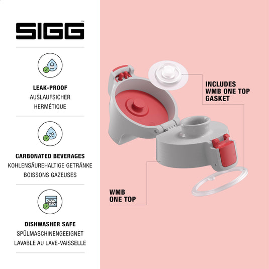 Vervangende drinkfles dop met lekvrije sluiting en siliconen afdichting – flesdop – drinkfles accessoire