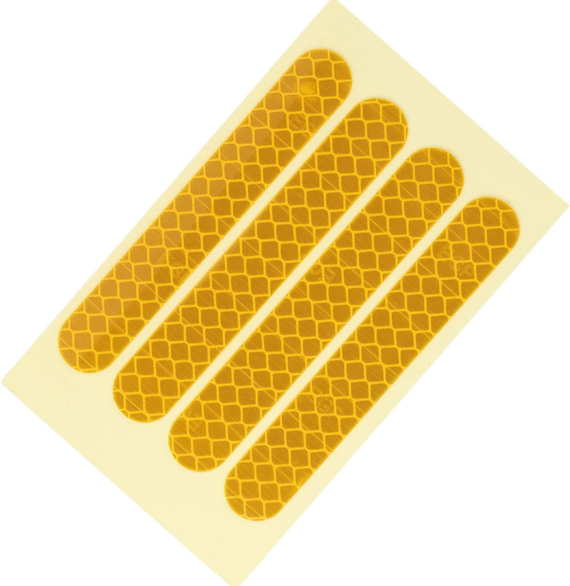 Załaduj obraz do przeglądarki galerii, Odblaskowe naklejki na koła, 4 sztuki, 83 x 13 mm, do hulajnogi elektrycznej Ninebot G30 – odblaski do hulajnogi – dekoracja kół
