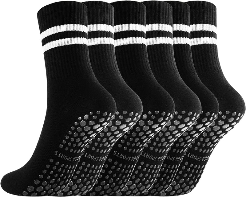 Laad afbeelding in Galerijviewer, Pilates antislip sokken 3 paar met siliconen grip – yoga sokken – fitness sokken
