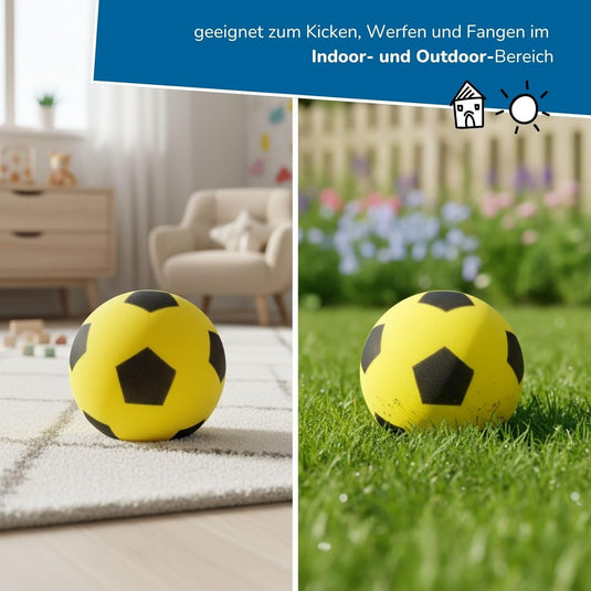 Zachte schuimrubberen voetbal 20 cm