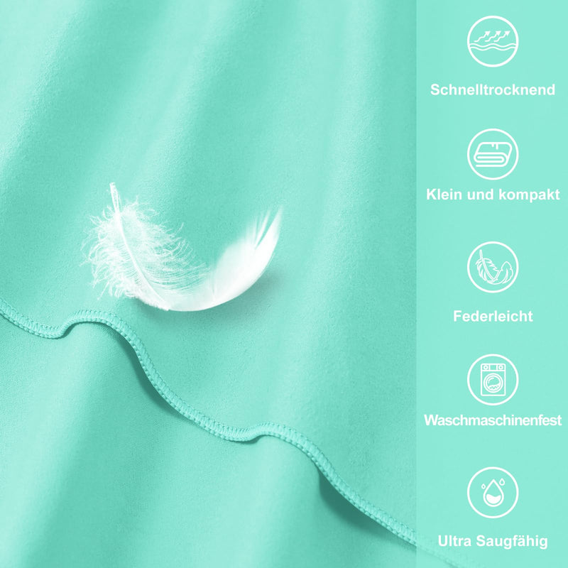 Load image into Gallery viewer, Fitnesshanddoek Microvezel 120x50 cm Sneldrogend met Ritsvak – Sporthanddoek – Reishanddoek
