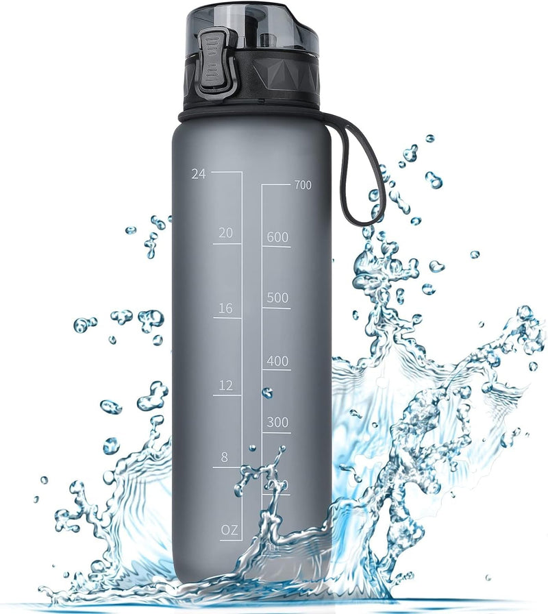 Chargez l'image dans la visionneuse de la galerie, Drinkfles 1 liter BPA-vrij met antislip grip en lekvrije sluiting – waterfles – sportfles
