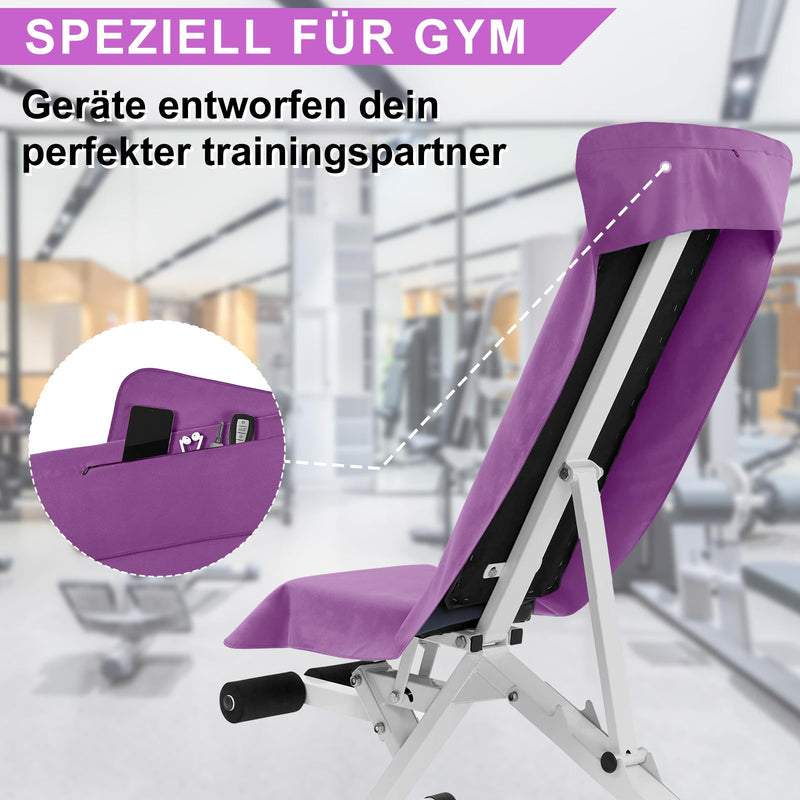 Load image into Gallery viewer, Fitnesshanddoek Microvezel 120x50 cm Sneldrogend met Ritsvak – Sporthanddoek – Reishanddoek
