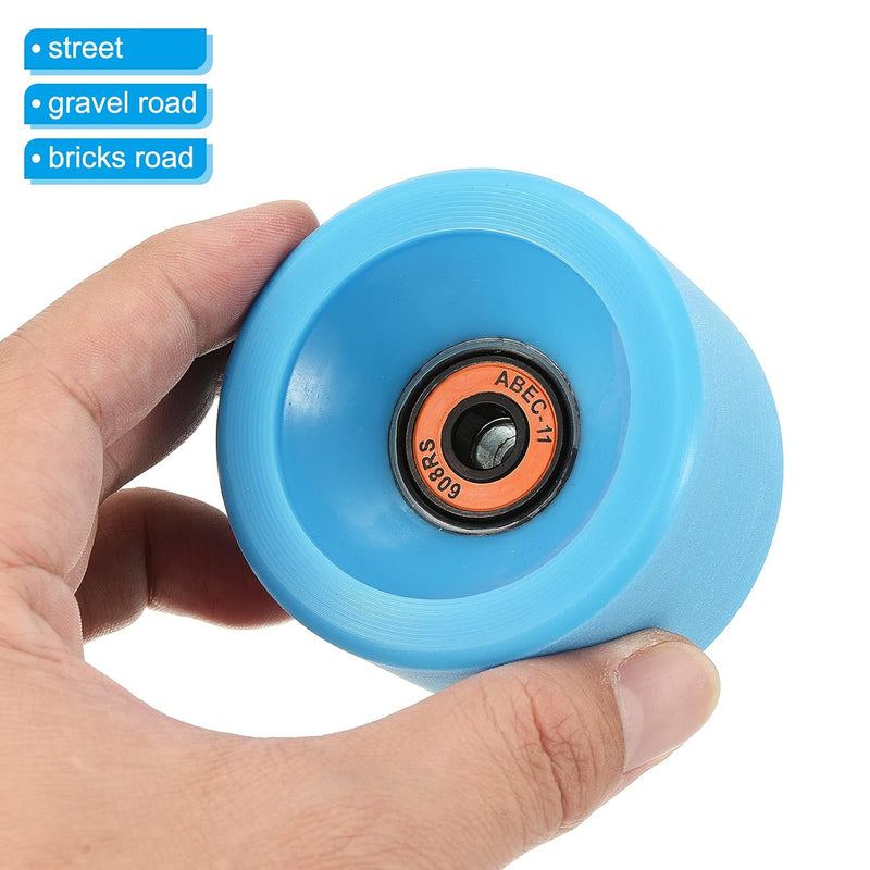 Carica immagine in Galleria Viewer, Longboard wielen 65 x 51 mm 78A met ABEC-11 lagers 4 stuks zwart – cruiser skateboard wielen
