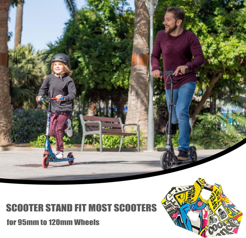 Laad afbeelding in Galerijviewer, Universele stuntstepstandaard, stepstandaard, voor Pro Stunt Scooter, e-scooter/stuntstep, trick step, freestyle step, 95 mm tot 125 mm wielen
