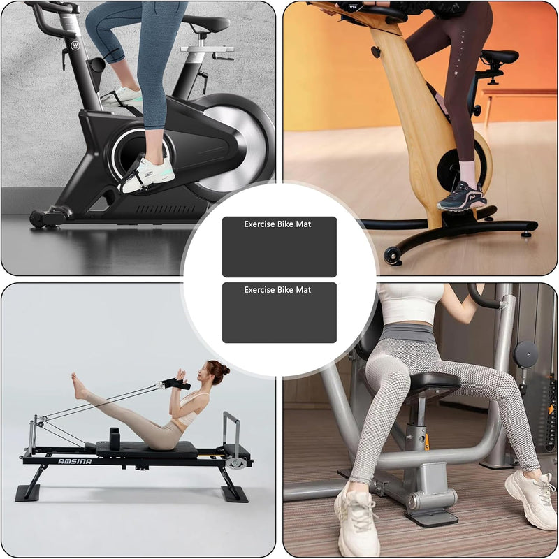 Laden Sie das Bild in Galerie -Viewer, Beschermmatten fitnessapparatuur 2 stuks – 60 x 30 cm – 3 mm rubber – antislip vloermat voor hometrainer en loopband
