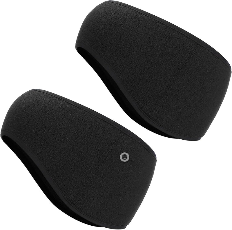 Laden Sie das Bild in Galerie -Viewer, Fleece oorwarmers 2 stuks – warme sporthoofdbanden – hardloop fiets accessoires
