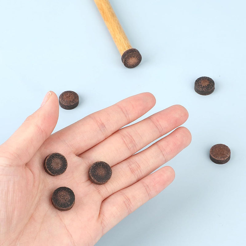 Laden Sie das Bild in Galerie -Viewer, JJUNW 20 stuks biljartkeu punten, 13mm poolkeu punten vervangingsset, biljart poolkeu tips vervangingstips biljart keu accessoires set voor biljartstokken snooker poolkeu
