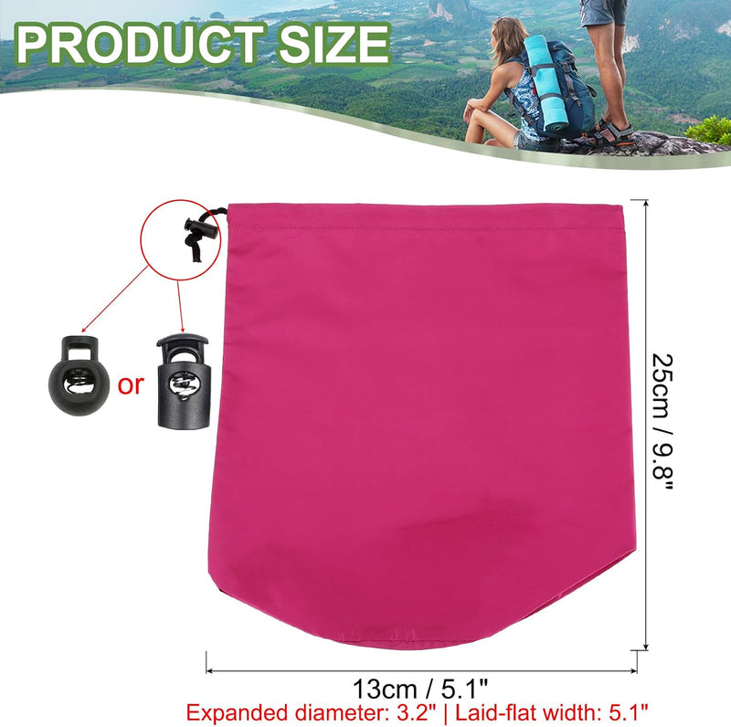 Laad afbeelding in Galerijviewer, Waterdichte opbergzak 34,5 x 67 cm met trekkoord donkergroen – stuff sack – camping accessoires
