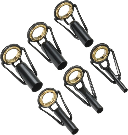 Hengel tip reparatieset (6 stuks) - Roestvrij stalen hengelogen 2-6 mm - Hengeloog vervanging zout- en zoetwater