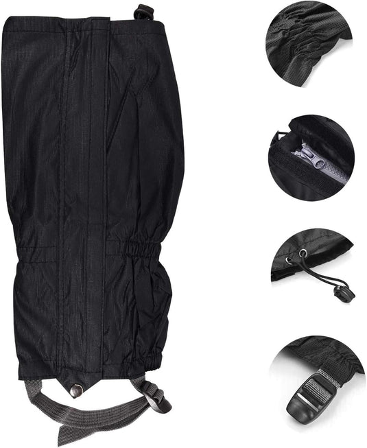 TRIXES Pair of Waterproof Outdoor Hiking Walking Climbing Snow Legging Gaiters