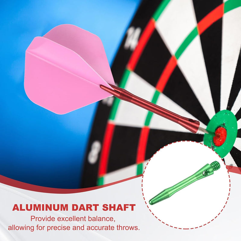 Laad afbeelding in Galerijviewer, Dartschachten 4 stuks 45 mm van aluminium geel met 2BA schroefdraad – dart shafts – dart accessoires
