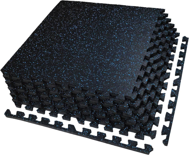 Laden Sie das Bild in Galerie -Viewer, Puzzelmat fitness 12 stuks – 60 x 60 x 1,4 cm – antislip rubber en EVA vloerbescherming voor homegym – zwart/wit
