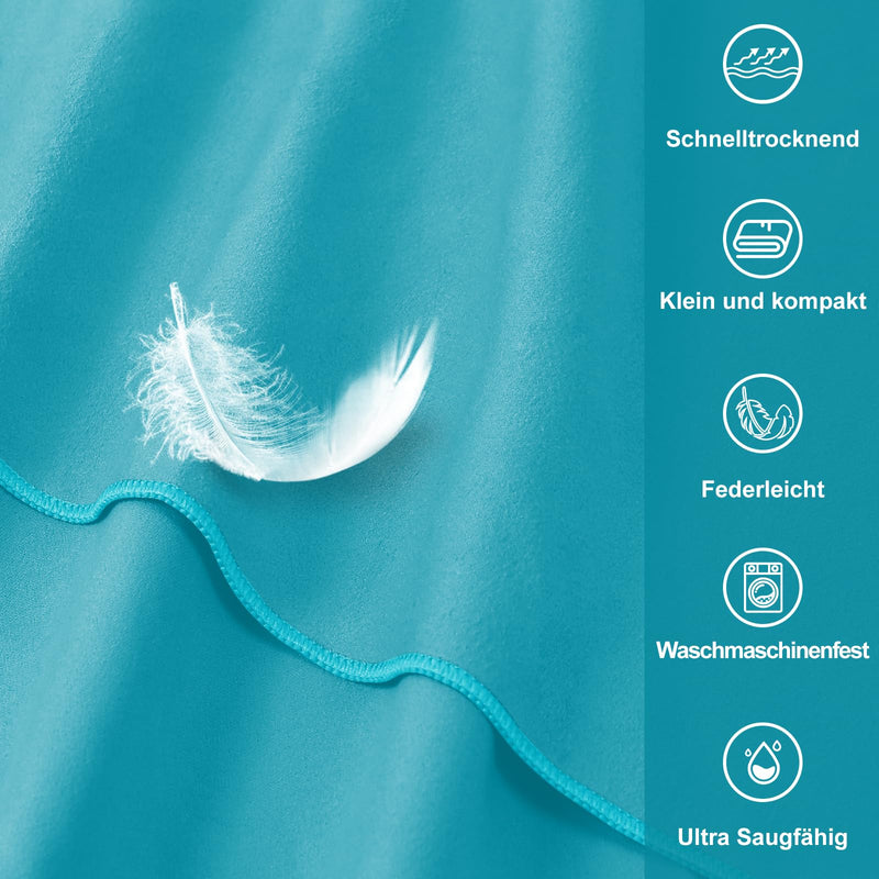 Load image into Gallery viewer, Fitnesshanddoek Microvezel 120x50 cm Sneldrogend met Ritsvak – Sporthanddoek – Reishanddoek
