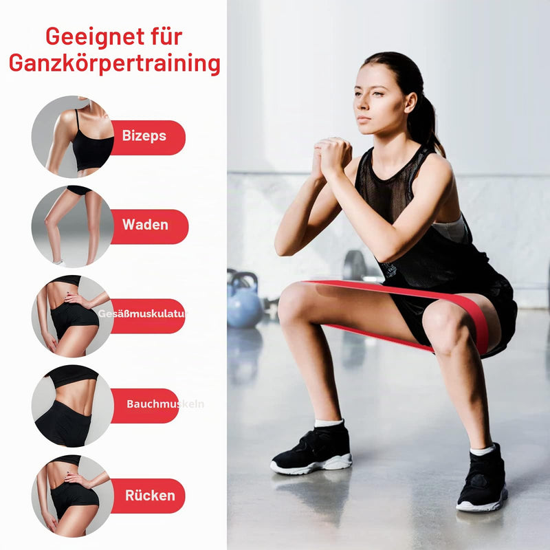Load image into Gallery viewer, Fitness elastieken 5-delige set met verschillende weerstandsniveaus – weerstandsbanden – resistance bands
