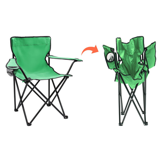 Campingstoelen Opvouwbaar 2 Stuks met Bekerhouder tot 100 kg – Vouwstoel – Kampeerstoel