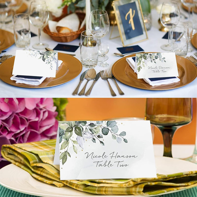 Load image into Gallery viewer, 100 Stuks trouwplaatskaartjes, Plaatskaartjes voor tafeldecoraties, Elegant ontworpen plaatskaartjes voor bruiloften, ceremonies, verjaardagen, dopen, communies en andere festiviteiten
