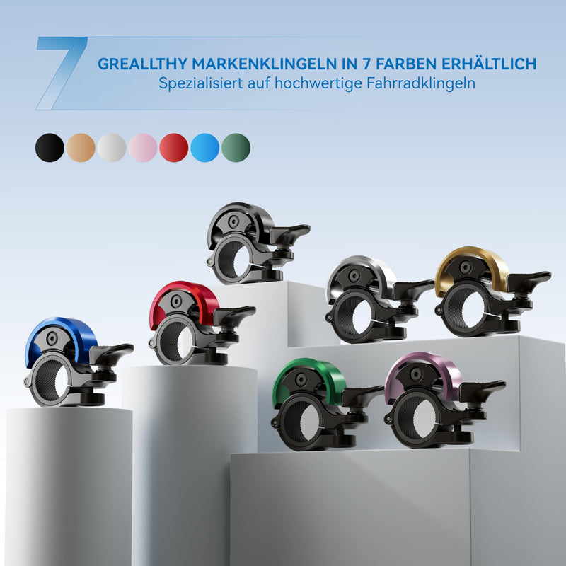 Chargez l'image dans la visionneuse de la galerie, Fietsklingel voor stuur 19-25,4 mm luid en waterbestendig blauw – fietsbel – fietsklingel
