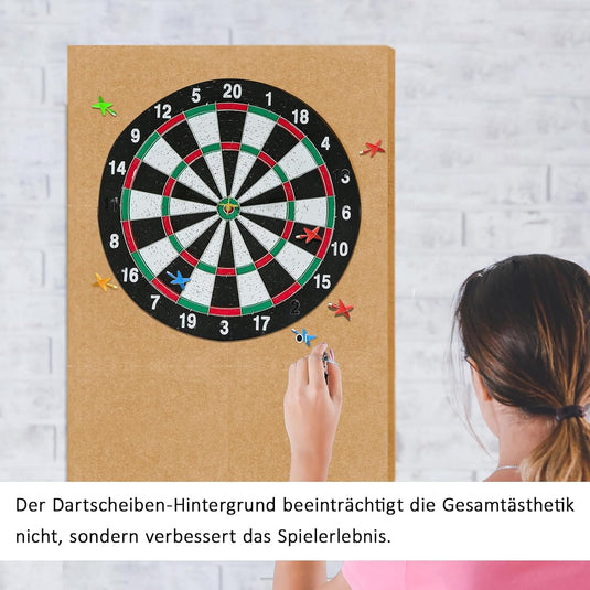Dartbord-Wandschutz, 6 Stück aus selbstklebendem Filz, 30 x 30 cm – Dartwandpaneele – Dart-Rückwand