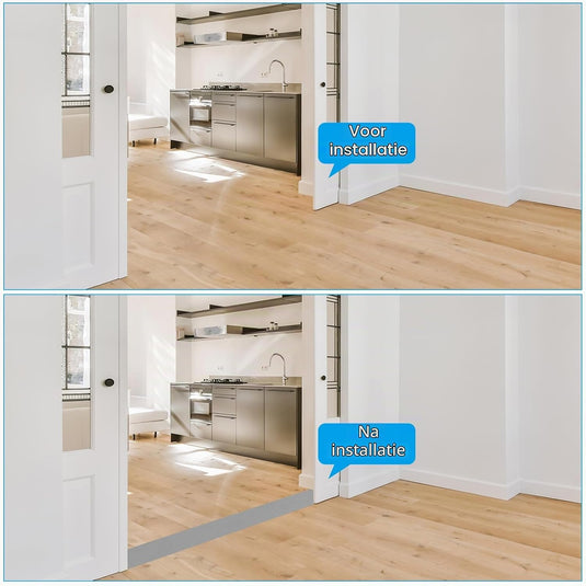 Zelfklevende vloer overgangsstrip 7,6 cm x 1 m - Vinyl laminaat afdekstrip & naadprofiel - Vloerovergangsstrip drempelprofiel