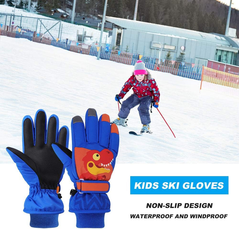 Load image into Gallery viewer, QKURT Skihandschoenen voor kinderen, snowboardhandschoenen, sneeuwhandschoenen, waterdicht en winddicht, winterwanten voor 2-13 jaar, meisjes en jongens, skiën, snowboarden, paardrijden, hardlopen,

